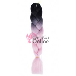 Coada de par afro impletita de  60 cm Premium 213 - Brunet-Roz deschis B40